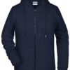 Ladies' Bio Zip Hoody James & Nicholson - navy