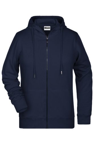 Ladies' Bio Zip Hoody James & Nicholson - navy