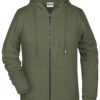 Ladies' Bio Zip Hoody James & Nicholson - olive