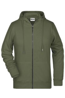 Ladies' Bio Zip Hoody James & Nicholson - olive