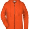 Ladies' Bio Zip Hoody James & Nicholson - orange