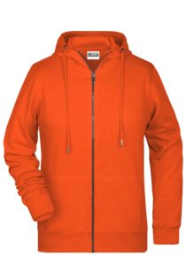 Ladies' Bio Zip Hoody James & Nicholson - orange