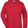 Ladies' Bio Zip Hoody James & Nicholson - red