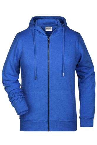 Ladies' Bio Zip Hoody James & Nicholson - royal heather