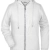 Ladies' Bio Zip Hoody James & Nicholson - white