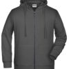 Mens Bio Zip Hoody James & Nicholson - graphite