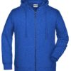 Men's Bio Zip Hoody James & Nicholson - ink melange