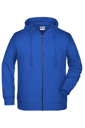 Men's Bio Zip Hoody James & Nicholson - ink melange