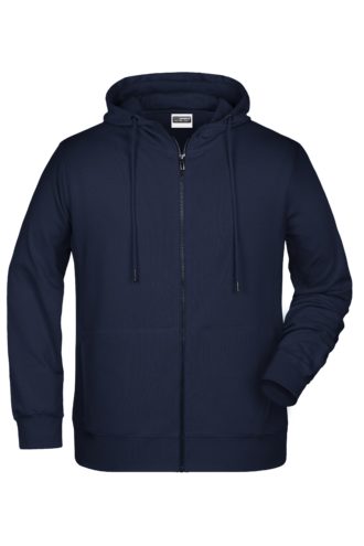 Men's Bio Zip Hoody James & Nicholson - navy