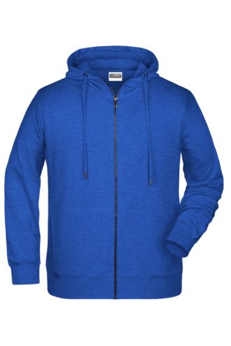 Men's Bio Zip Hoody James & Nicholson - royal heather