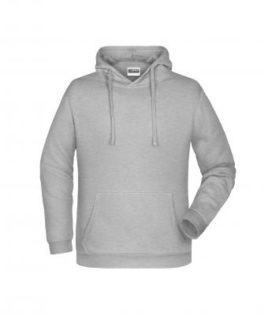 Basic Hoody Man James & Nicholson - grey heather