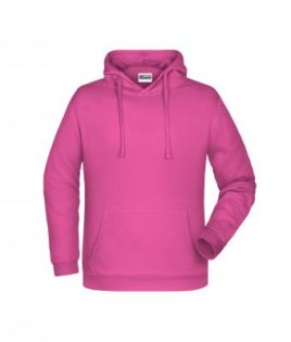 Basic Hoody Man James & Nicholson - pink