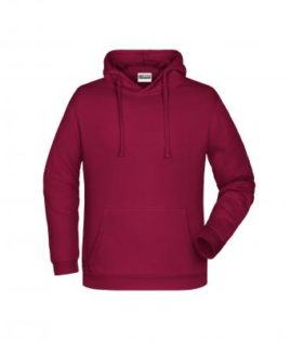 Basic Hoody Man James & Nicholson - wine