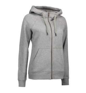 Identity Core Full Zip Damen Hoodie - grau meliert