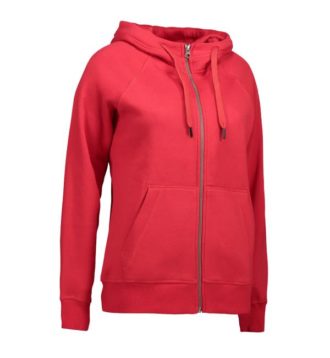 Identity Core Full Zip Damen Hoodie - rot