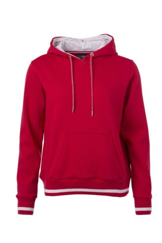 Ladies' Club Hoody James & Nicholson - red white