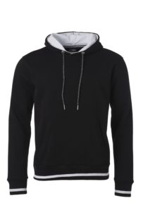 Men's Club Hoody James & Nicholson - black white