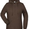 Basic Hoody Lady James & Nicholson - brown