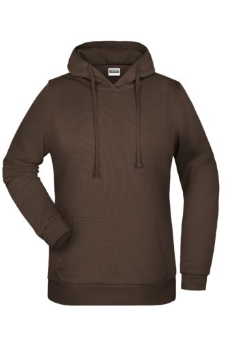 Basic Hoody Lady James & Nicholson - brown