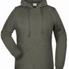 Basic Hoody Lady James & Nicholson - dark grey