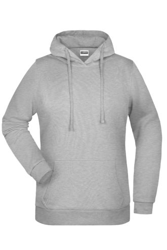 Basic Hoody Lady James & Nicholson - grey heather