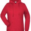 Basic Hoody Lady James & Nicholson - red