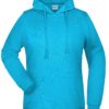 Basic Hoody Lady James & Nicholson - turquoise