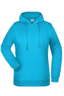 Basic Hoody Lady James & Nicholson - turquoise