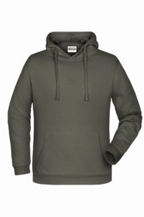 Basic Hoody Man James & Nicholson - dark grey