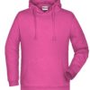 Basic Hoody Man James & Nicholson - pink