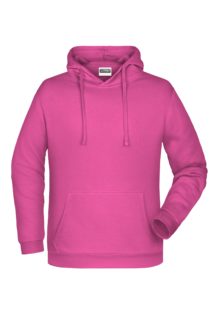 Basic Hoody Man James & Nicholson - pink