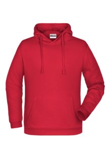 Basic Hoody Man James & Nicholson - red