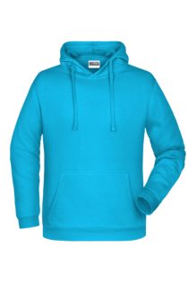 Basic Hoody Man James & Nicholson - turquoise