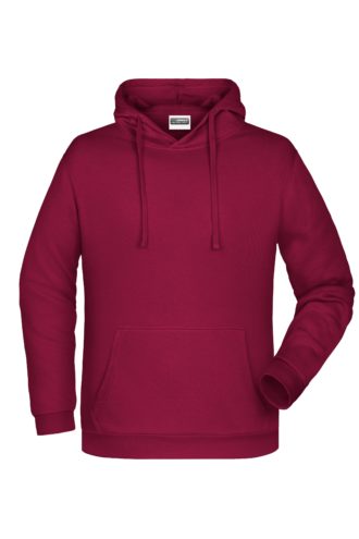 Basic Hoody Man James & Nicholson - wine