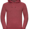 Men's HD Hooded Sweat Russell - red