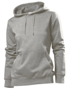 Hooded Women Sweatshirt Stedman - grey heather