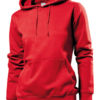 Hooded Women Sweatshirt Stedman - red