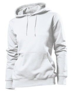 Hooded Women Sweatshirt Stedman - white