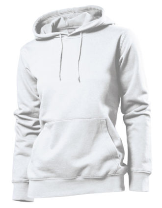 Hooded Women Sweatshirt Stedman - white