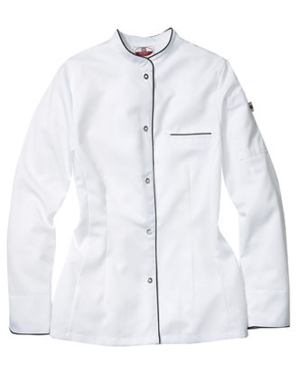 Kochjacke Pistoia Lady CG Workwear - white black