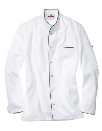 Kochjacke Trapani Man CG Workwear - white black