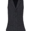 Ladeis Herringbone Waistcoat Premier - charcoal