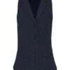 Ladeis Herringbone Waistcoat Premier - navy