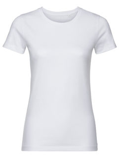 Ladies' Authentic Tee Pure Organic Russell - white