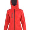 Ladies' TX Performance Hooded Softshell Jacket Result - red black