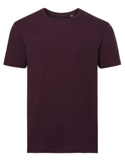 Men's Authentic Tee Pure Organic Russell - burgundy