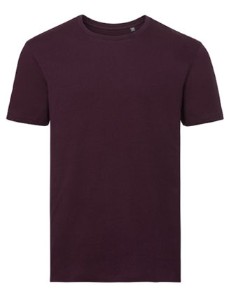 Men's Authentic Tee Pure Organic Russell - burgundy