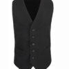 Men's Lined Polyester Waistcoat Premier - black