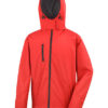 Men's TX Performance Hooded Soft Jacket Result - red black