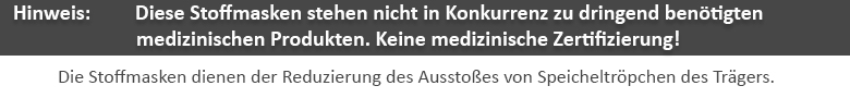 Mund- und Nasenmasken bedrucken lassen